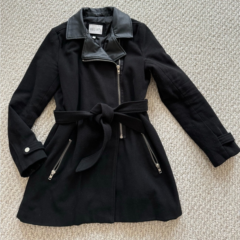 Black Peacoat Delia’s